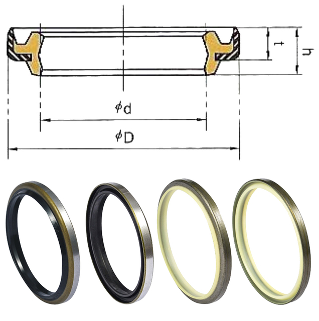 DKB/DKBI Double Lip Dust Oil Seal Metal Cased Wiper